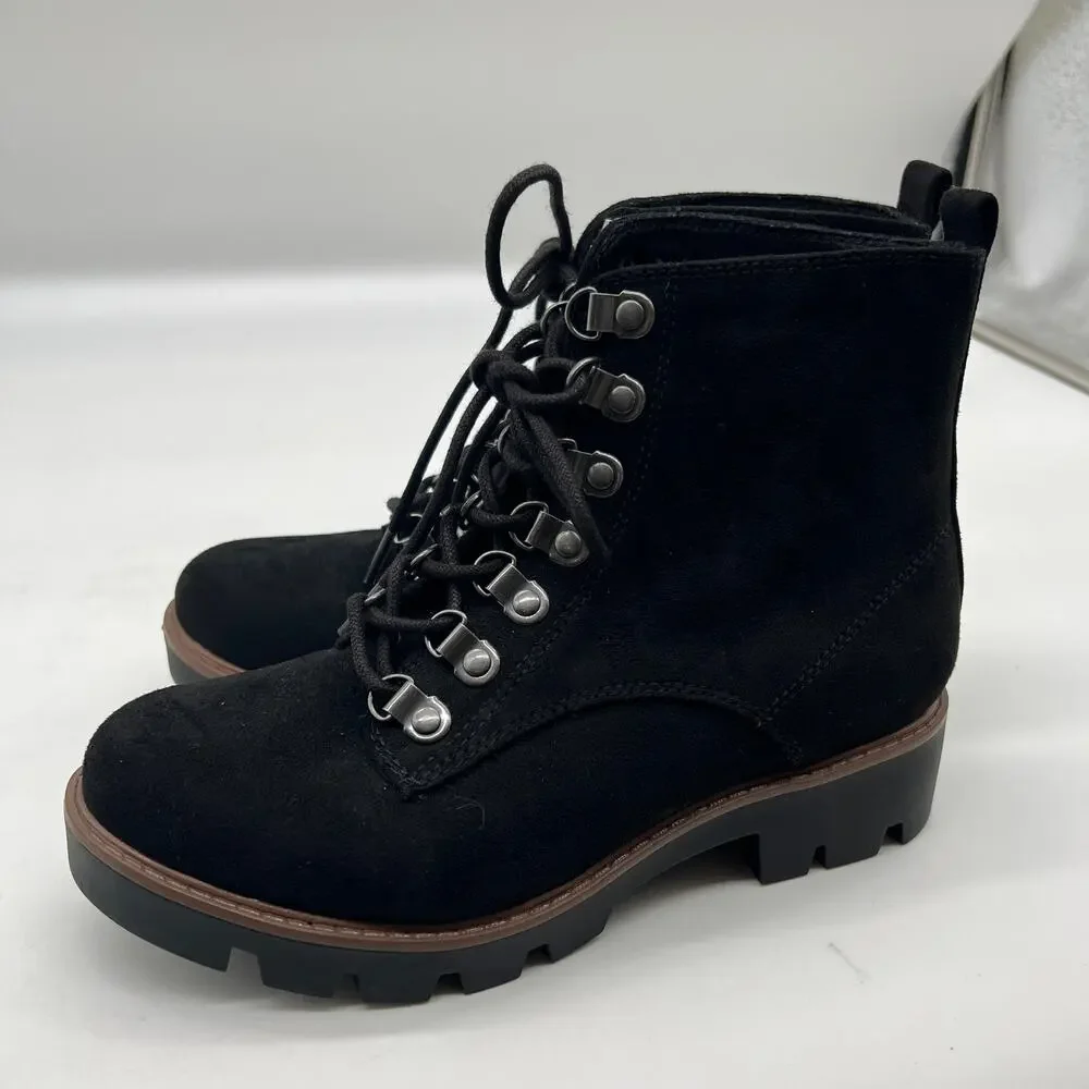 Cliffs by White Mountain Lace Up Boots Black Size 5.5